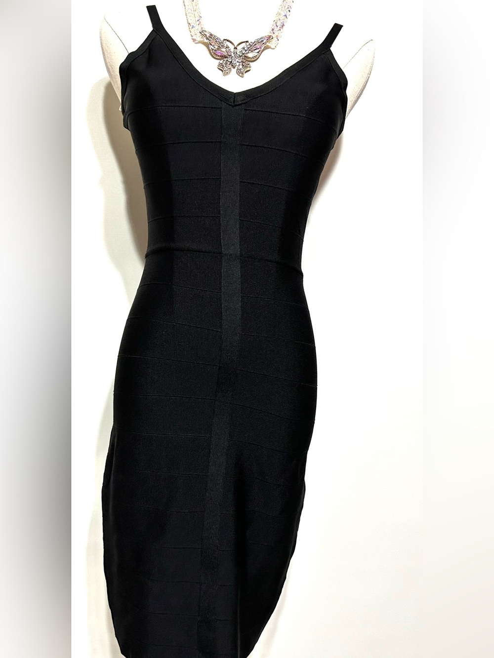 Guess Black Bandage Bodycon Dress